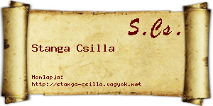 Stanga Csilla névjegykártya